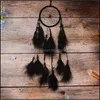 Arts et artisanat en gros 1 Pcs Dreamcatcher Inde Style fait à la main Dream Catcher Net avec plumes carillons éoliens suspendus Carft 2124 V2 D Otfcb