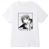 Camisetas de camisetas masculinas masculinas t-shirt tops O estudo de caso do pescoço da tripulação de vanitas equipado com mangá de mangá macio roupas de camiseta