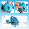 4pcs badspeelgoed schattig wikkeling zwemmen krab spel baby badbad dier kleurrijk zomerspeelgoed zwevend zwembad en stranditem