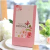 Party Decoration Fashion Wedding Cake Toppers Fresh Style Print Table Card Souvenir Supplies Gifts Place Cards Design 0 82Mh Zz Drop Dhb8D