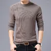 Men's Sweaters Arrival High Quality 2022 Men Winter Jacquard Smart Casual Sweater Male Classic Long Sleeve Tops Clothing Vestidos A17394