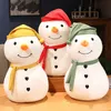 kawaii 크리스마스 눈사람 플러시 장난감 박제 동물 소프트 귀여운 눈사람 베개 장난감 어린이 소녀 어린이 선물