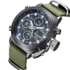 Multifunktionella bergsbestigningar Sportklockor Domineering Watertproof Man Form Quartz Nylon Military Watch Tactical LED WRISTWATC313L