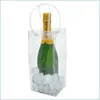 IJsemmers en koelers tas cadeau wijnbier champagne emmer drink fles koeler vouwbare koeling carrier gunst festival tassen drop de dhnnh