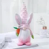 Gnomo coniglietto pasquale Party Peluche Decorazioni scandinave Figurine nane nordiche Gnomi da tavolo Ornamenti per bambole Regali