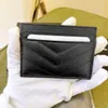 Luxurys Designers Fashion Card Holder Poss à l'autre porte-hommes portefeuille Luxury Luxury Généhes en cuir authentique Mini portefeuille Haband de monnaille