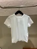 Women's T Shirts Cotton Tshirt Summer Women's Wang Letter Print Short Sleeve Slim T-shirts Tops High Street Tees
