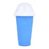 Andra Drinkware Diy Smoothie Cup Pinch Cups Tik Tok Frozen Magic Squeeze Cooling Maker Ze Milkshake Tools Protable TX0043 Drop Deliv Dhfog