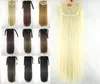 55 cm långt syntetklipp i hästsvans 10 färger simulering mänskliga hår hästsvansar perruques de cheveux humains pelucas mw0552148970