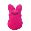 15 cm Mini Easter Bunny Peeps Plush Doll Pink Blue Gul Purple Rabbit Dolls For Childrend Söta mjuka plyschleksaker Whole6716792