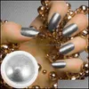 Nail Glitter Boxes Powders Metallic Mirror Effect Powder Manicure Powdernail Drop Delivery Health Beauty Art Salon Dhaf0