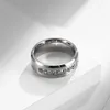 Eheringe 8 mm Edelstahl Band Eternity Bands Ring für Männer Frauen Strass Versprechen Verlobungsschmuck