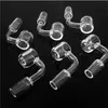 Beracky 20mm Diamond Knot Beveled Edge Round Bottom Quartz Enail Banger 10mm 14mm 18mm Male Female E Nail Banger For Glass Bongs