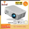 Projektörler Byintek K15 Full HD 1080p Akıllı Android Wifi Ev Sineması LED LCD Projektör 2GB 16GB 3D 4K Video Akıllı Telefon T221216