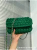 Evening Bags Tas Selempang Bahu Tenun Tali Fashion Untuk Wanita Tangan Rajut Rantai Persegi Dompet Ponsel Tutup Kepangan Kecil