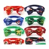 Vêtements pour chiens 30/50 pcs Bowties pour animaux de compagnie Cravate de Noël Fête de Noël Accessoires pour petits chiens moyens Produits Bowtie Drop Delive Dhgca