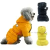 Designer Dog Clothes Winter Dog Apparel Waterproof Windproof Dogs Coats Warm Fleece Padded Cold Weather Pet Snowsuit for Chihuahua Poodles Bulldog Pomeranian A476