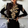 women lady cool style short jacket tassel bandage bodycon street super star streetwear hiphop coat SASA5524