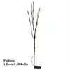 Christmas Decorations Decor 1pcs 20 Light Tree Branch String For Home 2022 Ornaments Year