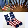 Chaussettes pour hommes, drapeau américain, étoiles patriotiques, rayures, équipage pour hommes