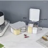 Bouteilles de stockage Boîte de pot d'assaisonnement domestique Organisation de la cuisine Récipient en plastique Salière Organisateur Accessoires