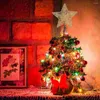 Decorazioni natalizie 1pc pentagramma di natale stella d'albero Iron Art Light Ornament Party Prop