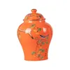 Storage Bottles Ceramic Ginger Jars Porcelain Jar Tea Tin Decorative Temple Food Flower Pot Vase For Home Bedroom Office Decor