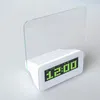 Lâmpadas de mesa LED Fluorescent Digital Alarm Relk com calendário de mensagens Calendário de desktop eletrônico Decoração em casa