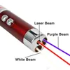 Nuovo arrivo multifunzionale Mini 3 in1 LED puntatore a luce laser portachiavi torcia torcia torcia rilevatore di denaro luce 2022