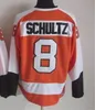 Mężczyźni CCM Vintage Hockey''nhl''Jerseys 88 Eric Lindros 16 Bobby Clarke 27 Ron Hextall 1 Bernie Parent 8 Dave Schultz zszyte retro mundury czarne pomarańczowe White Alternate