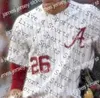 Бейсбол в колледже носит бейсбол в колледже носит мужской NCAA Alabama Crimson Tide College Baseball Jersey Джимми Нельсон Алекс Авила Майки Уайт Коди Генри Джетт