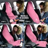 Housses de siège de voiture Pink Groovy Retro Boho Waves Cute For Vehicle Women Lot de 2