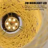 Table Lamps Wooden Rattan Twine Lamp Dimmable Led Night Light Desk Lights Home Art Decoration For Bedroom Bedside Moonlight