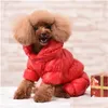 Chien Vêtements Vêtements Doudoune Automne Hiver Petit Espace Pour Animaux De Compagnie Coton Barbe À Papa Couleur Fourleg Manteau Drop Delivery Maison Jardin Fournitures Dhlxh