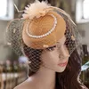 Berets Fascinators Hat Women Flower Mesh Ribbons Feathers Fedoras Girls Cocktail Tea Party Headband