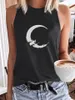 Women's Tanks Women Round Neck Tank Top Sunflower Stay Wild Print Girls Fashion Sexy Sleeveless Casual Y2K Loose Retro