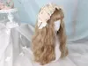 Articles de fête Lolita 60CM fille femmes perruque Cosplay doux mignon longue vague bouclée cheveux synthétiques D121