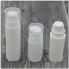Botellas de embalaje 5Ml 10Ml Bomba de loción sin aire blanca Mini muestra y botella de prueba Envase Cosmético Envasado Rh0578 Drop Delivery Off Dhdxk