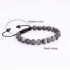 Strand Design Simples Men Bracelets Matte Color Natural Stone Bad Raed Fried Bracelet Jewelry Gift