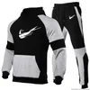 Lyxdesigner träningsoverall Causal Män Dam Kostymer Fleece Sweatsuits Sport Jogger Höst Vinter Pollover Huvtröjor Byxor Sportkläder huiya03