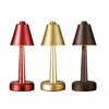 Lampes de table moderne tactile lampe à Led Rechargeable rétro Protection des yeux éclairage décoratif pour la maison chambre Bar café