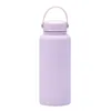 1L 304 Stainless Steel Frosted Sports Water Bottle Portable Outdoor Sports Cup Insulation Travel Vacuum Flask Bottles By express ss1216