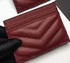 Designer Purse New Fashion Card Holders Caviar Men Women Mini Wallet Genuine Leather Pebble Texture Luxury Black Wallets With Box