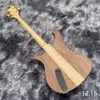 Chitarra elettrica Lvybest Questo è un ottimo basso scolpito in pregiato noce squisitamente realizzato e bello