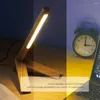 Bordslampor LED -inlärningslampor Simple Assembly Wood Desktop Decorative Light Hållbar Dimble Stand Lamp för studierumstillbehör
