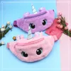 Fournitures de fête sac à bandoulière en peluche dessin animé licorne transfrontalière petite fille mignonne grands yeux sac de messager pour enfants de la maternelle