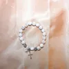 Bracelet en pierre naturelle de perle turquoise gothique ￠ Strand pour cadeau de No￫l Gift Exquise Perles de perle en eau douce bracelet
