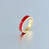 Anéis de designer simples letras de moda homens e mulheres anéis de casal titânio aço 18K anel banhado a ouro não desbotamento anti-alergia holid236D