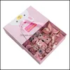 Haaraccessoires Mix 18pcs/Box Ribbon Bow Rabbit Children Haarspelden Leuke cartoon clip Girls Princess Crown Barrette Headwear Gift Dro Dhazu