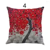 Pillow Painted Tree Covers Decorative 45x45 Cm Elegant 1 Piece Square Throw Cover For Bedroom Car Polyester Fabric